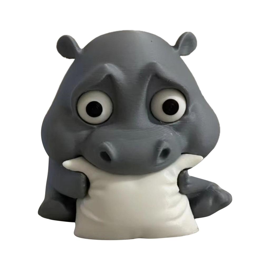 Halloween Ornament Biting Pillow Hippopotamus Toy Ornament