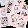 10 шт., милая розовая складная открытка, задняя часть Kpop Star, 3 дюйма, фотокарта, сделай сам, упаковочный материал, фиксированная доска для открыток Kawaii