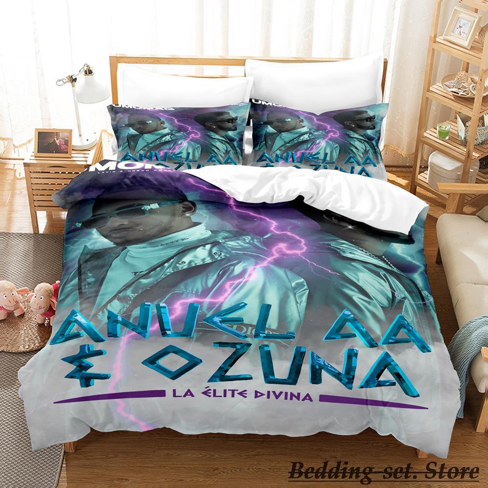 Anuel Aa Real Hasta La Bedding Set Single Twin Full Queen King Size Bed Set Aldult Kid Bedroom Duvetcover Sets Parure De Lit