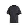 X Stella Mccartney Co-Branded Solid Color Logo Loose Round Neck Short Sleeve T-Shirt Women Tops Black IB6854