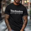 Футболка Technics DJ Вертушка Музыка Хаус Техно Электронная Хип-Хоп Новая Мода Летняя Футболка Модная Повседневная Уличная Музыкальная Футболка