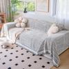 Chenille Line Sofa Cover Mat Throw Blankets Living Room Couple Position Modern Camping Picnic Blanket Cover