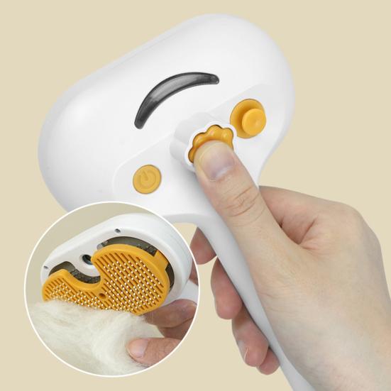 Cat Steam Brush 3-in-1 Pet Hair Removal Steamy Brush for Shedding Pet Grooming Massage Comb for Long/Short Hair Dogs Cats