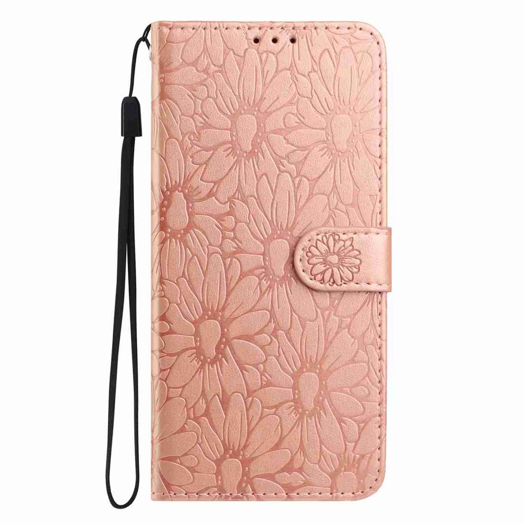 10-Color Daisy Embossed Flip Card Case for Google Pixel 6,Pixel 7,Pixel 8,Pixel 9,Pixel 10 Series...