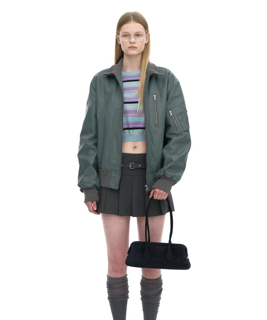 Osoi Boat Wide Mini [Suede Navy]