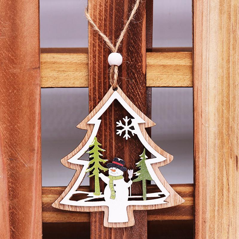 Подвеска в виде пятиконечной звезды, рождественский гном, деревянная подвеска, украшение для дома, новогодний подарок, рождественские украшения, бусина-колокольчик с Рождеством