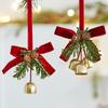 Новые рождественские подвески на елку Банты-бабочки Колокольчик Сценическая композиция Подвесные колокольчики Рождественские украшения