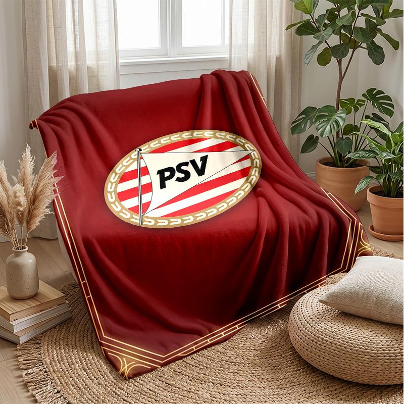 PSV Eindhoven FC Soft Flannel Fleece Blanket Lightweight Cozy Warm Throw Blanket For Sofa Bed Home Decor