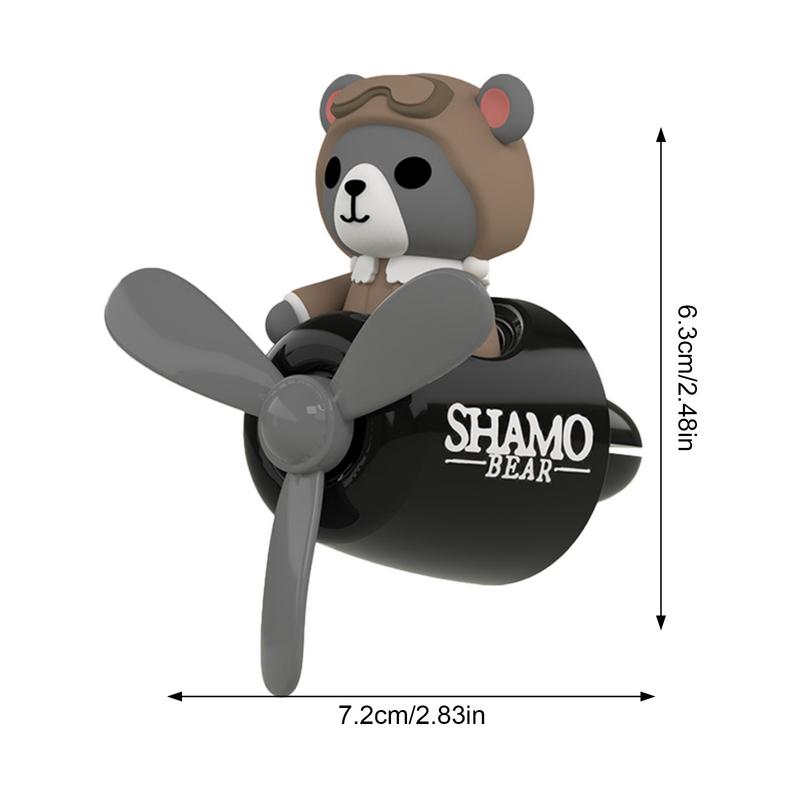 Автомобильный освежитель воздуха Bear Pilot Автомобильные аксессуары Внутренний диффузор духов Вращающийся пропеллер Выходной ароматизатор с 2 ароматерапией