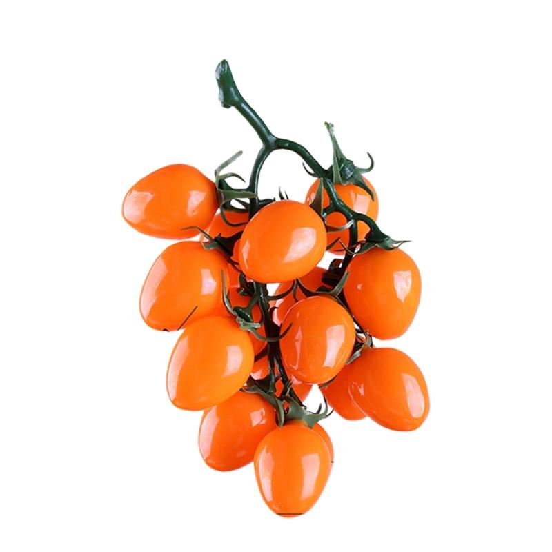 Artificial Cherries Tomatoes Bunch Realistic Simulation Fruit Decoration for Home Wedding Decoration Shop Window Display