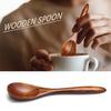 7 шт., набор маленьких деревянных ложек, экологически чистая мини-настольная ложка с длинной ручкой для приготовления пищи, сервировки DIY проектов