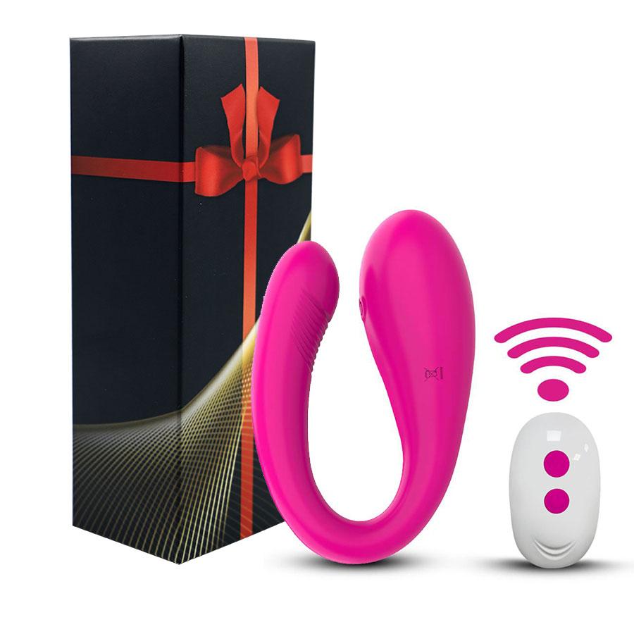 Женский дистанционный U-образный вибрирующий стимулирующий маструбатор