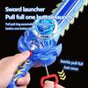 Kid Sword Launcher Led Spinning Top Toy Creative Hand Cranked Color Luminous Spinning Toys For Kids Boys Girls Birthday Gifts