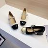 Популярные ретро туфли Мэри Джейн новый французский стиль с легким ароматом квадратный носок женские туфли французские туфли-лодочки весна-осень 2024