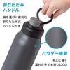 Atlas Water Bottle 1000ml Liter Cold Storage Lightweight Direct Drinking Direct Bottle with Handle Outdoor Activa Gray 1.0 1.0L ADHB-1000GY
