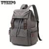 1pc Retro Canvas Backpack, Sturdy and Durable Computer Backpack, Worker Commuter Storage Bag for Office Business Trip