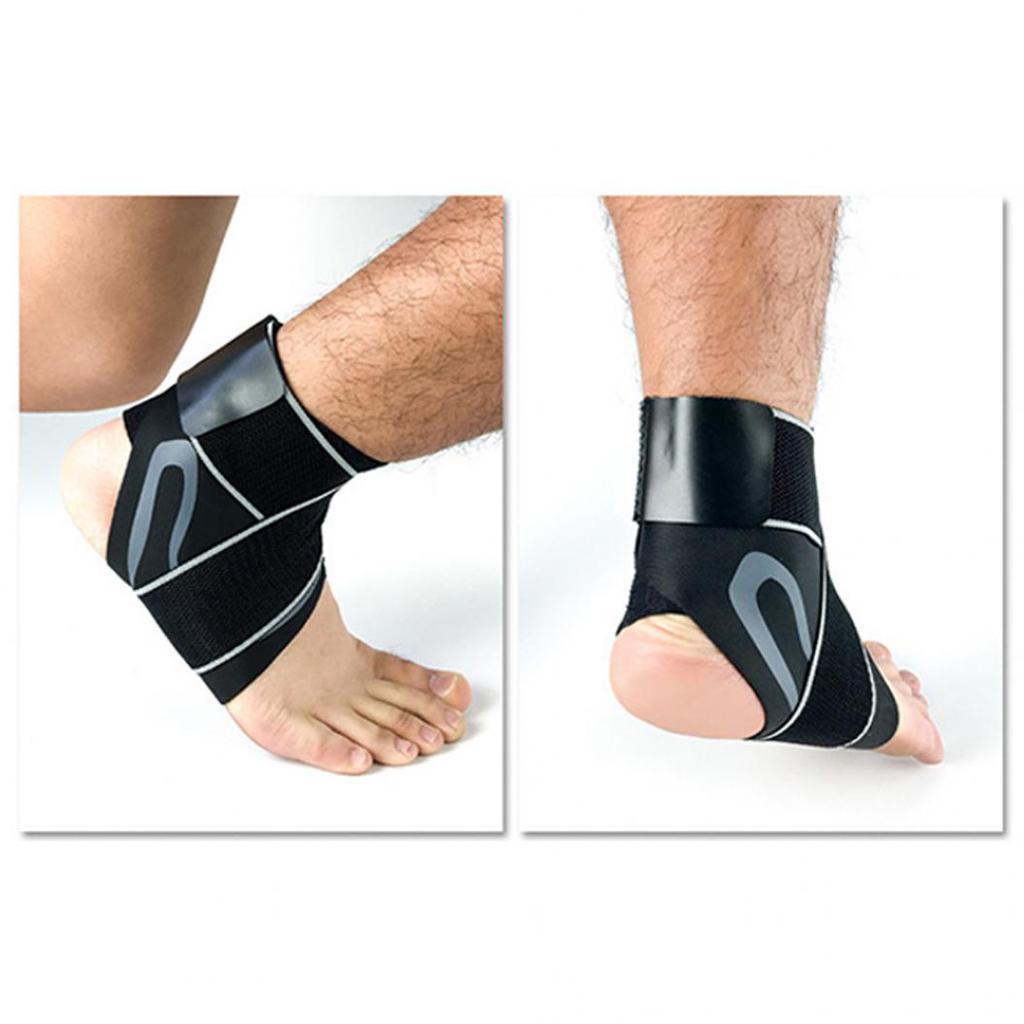 1 шт. дышащий эластичный бандаж для лодыжки и стопы, поддерживающий компрессионную защиту