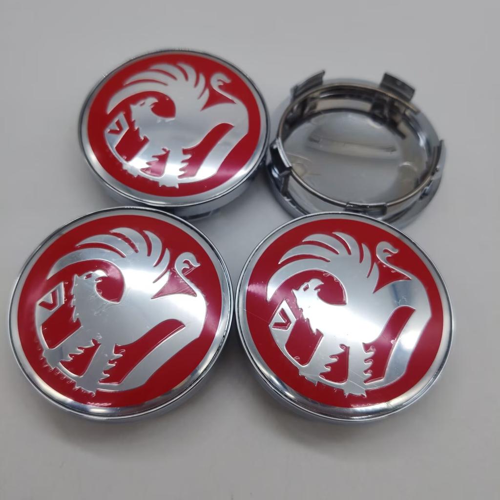 4Pcs/set 58mm With Vauxhall VXR Sticker Car Wheel Center Cap Rim Hub Caps Dustproof Cover Modification Replacement Accessories