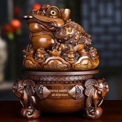 Китайская золотая жаба, полимерная фигурка для декора дома или офиса