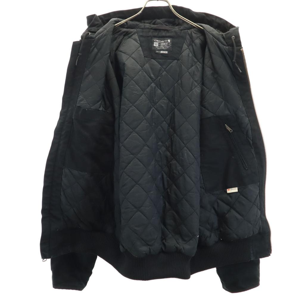 carhartt Active Jacket L Black Quilted Back Men's Used