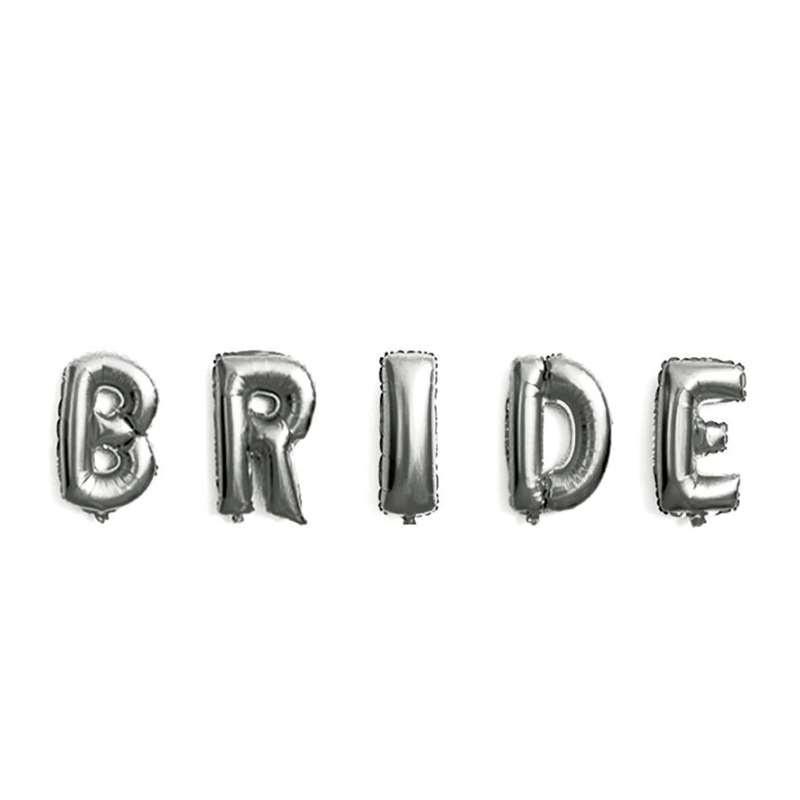 Воздушные шары для декора свадьбы в форме букв, надпись "Невеста" из воздушных шаров