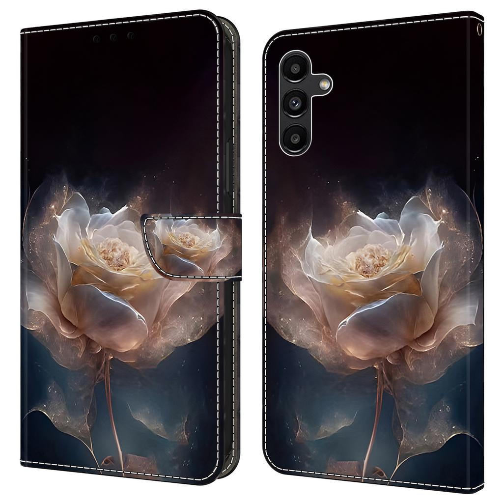 For Samsung Galaxy S24 Case Pattern Printing Leather Flip Phone Case