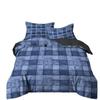 The New Simple Grid Series 3D Digital Printing Three-Piece Bedding Kit Quilt Cover Can Be Determined From The Picture.