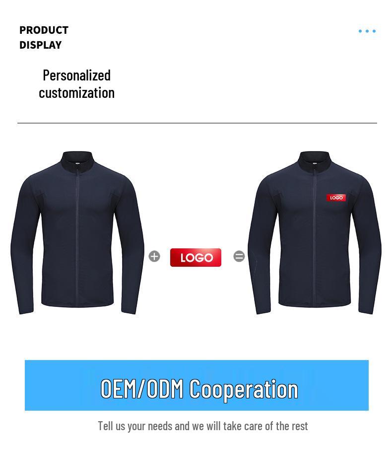Windproof Quick-Dry Long Sleeve Running Jacket - Men's Thin Stand Collar Sports Cardigan for Spring & Autumn Outdoor Training