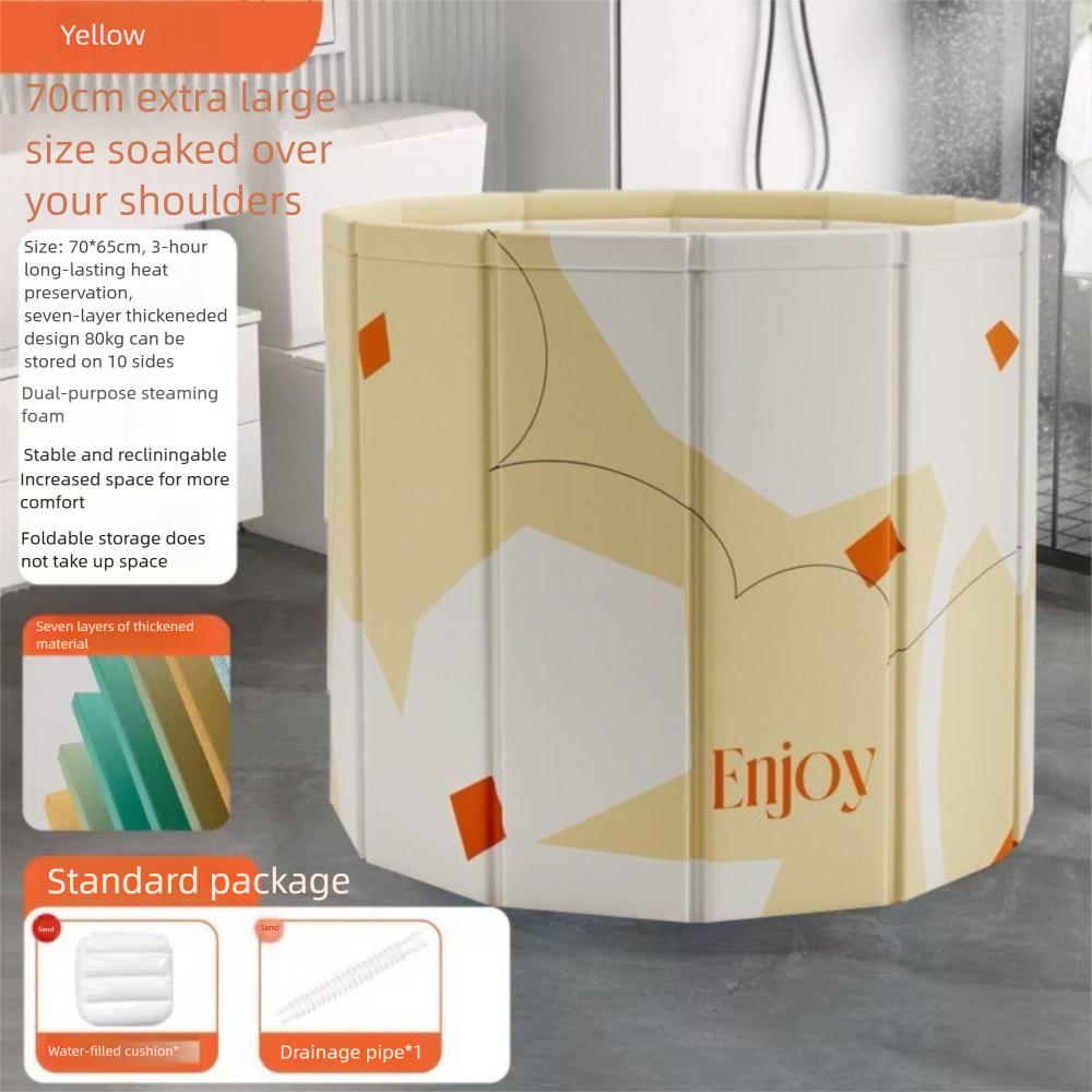 Круглая Увеличенная Складная Ванна Ведро для Ванны для Всего Тела Портативная Портативная Ванна Бытовая