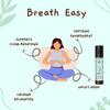 Breath Easy Essential Oil Blend Roll On Peppermint, Tea Tree, Eucalyptus, Lemon