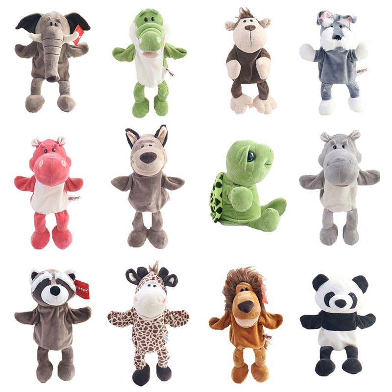 Детская ручная кукольная игрушка с изображением животных, милый плюшевый слон, черепаха, жираф, кукольная игрушка, ручная кукла, обучающая игрушка, подарки