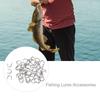 50PCS Hot Durable Sliver/Gold Spinner Easy-Spin Clevises Easy Spin Brass Fishing Lures Accessories