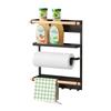 Magnetic Refrigerator Side Rack Plate Kitchen Paper Towel Holder Next To Refrigerator Magnetic Kitchen Storage Wrap Holder Kitchen Goods Kitchen Paper
