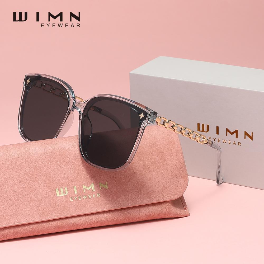 WIMN Новые модные женские солнцезащитные очки с большой оправой, высококачественные модные очки с цепочкой, очки для путешествий