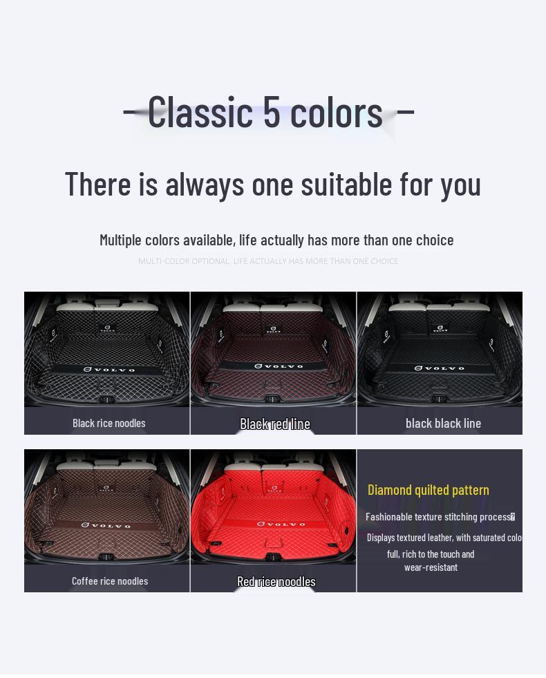 2020 Volvo XC60 Custom Rear Trunk Tail Mat