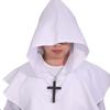 Halloween Costume Cosplay Medieval Hooded Robe Costume Monk Friar Robes Priest Costume Christian
