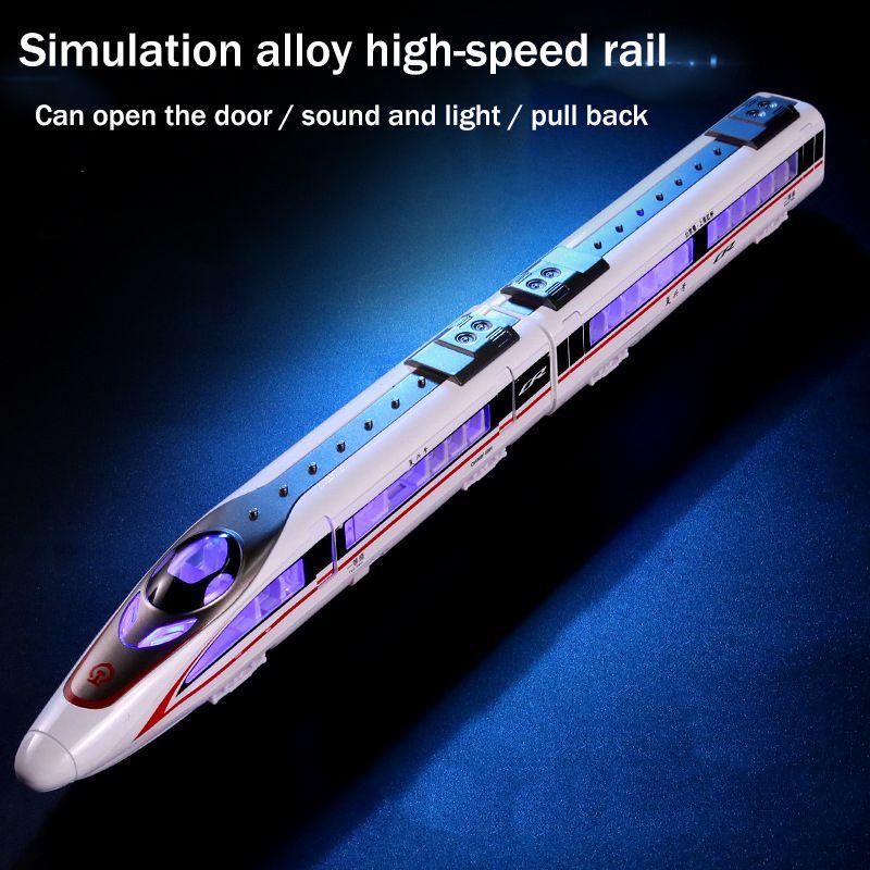 Child Simulation Sound And Light High-speed Rail Toy Alloy Model For Boys Realistic Design And Durable Material
