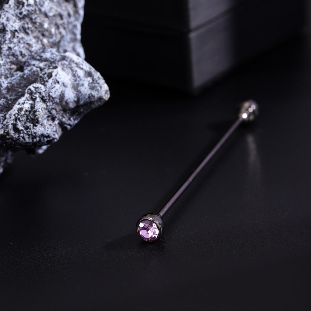 Detachable Crystal Tie Collar Needle Spiral Buckle Neckline Pin Shirt Collar Pin Banquet