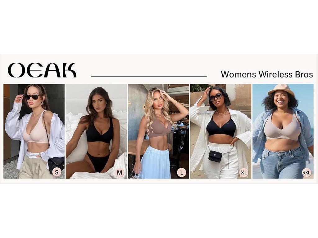 OEAK Женский бесшовный бюстгальтер-футболка пуш-ап с глубоким V-вырезом