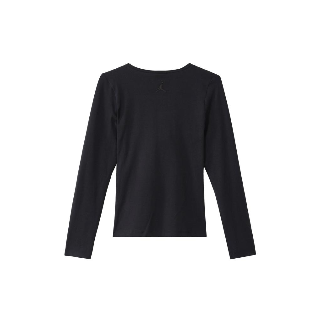 Nike Fashionable Comfortable Breathable Casual Long Sleeve T-Shirt Women Tops Black FB5201-010