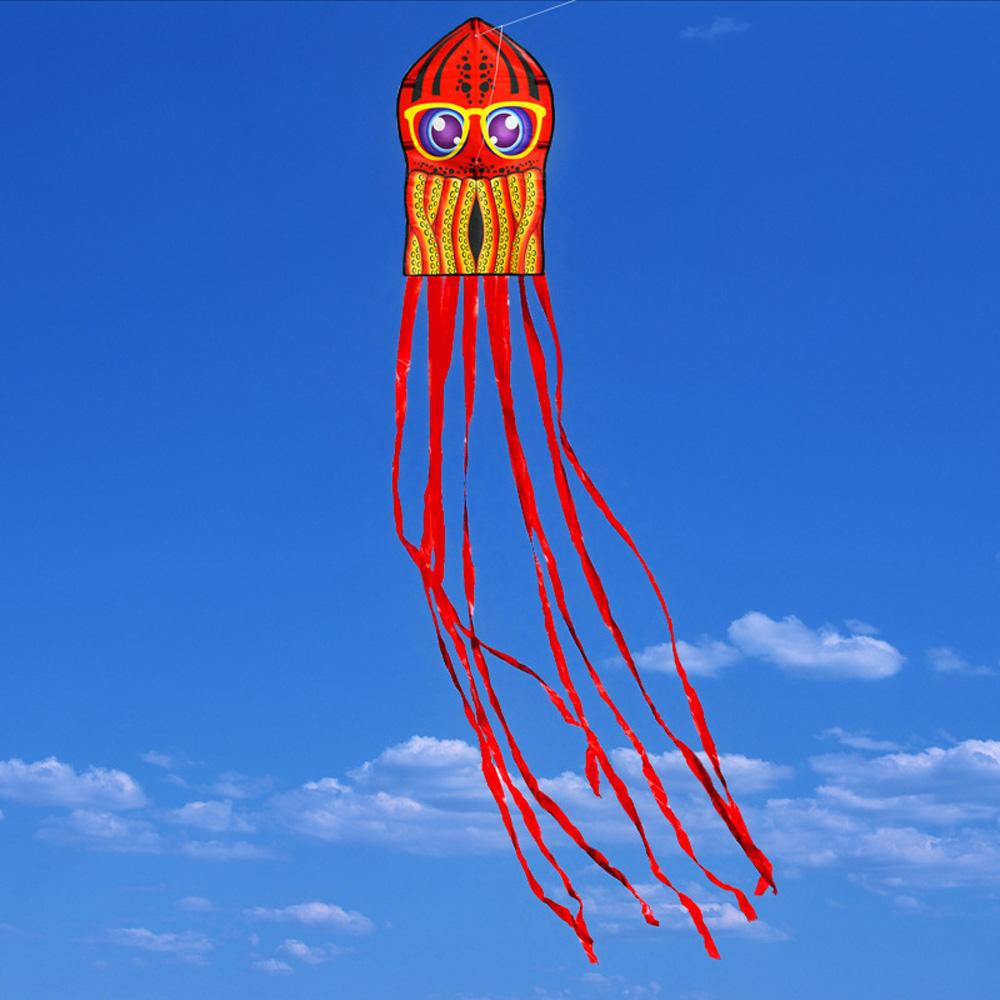 3 шт. детские воздушные змеи в виде осьминога, игрушечные воздушные змеи с мультяшными животными и длинным хвостом для поездки в пляжный парк на открытом воздухе