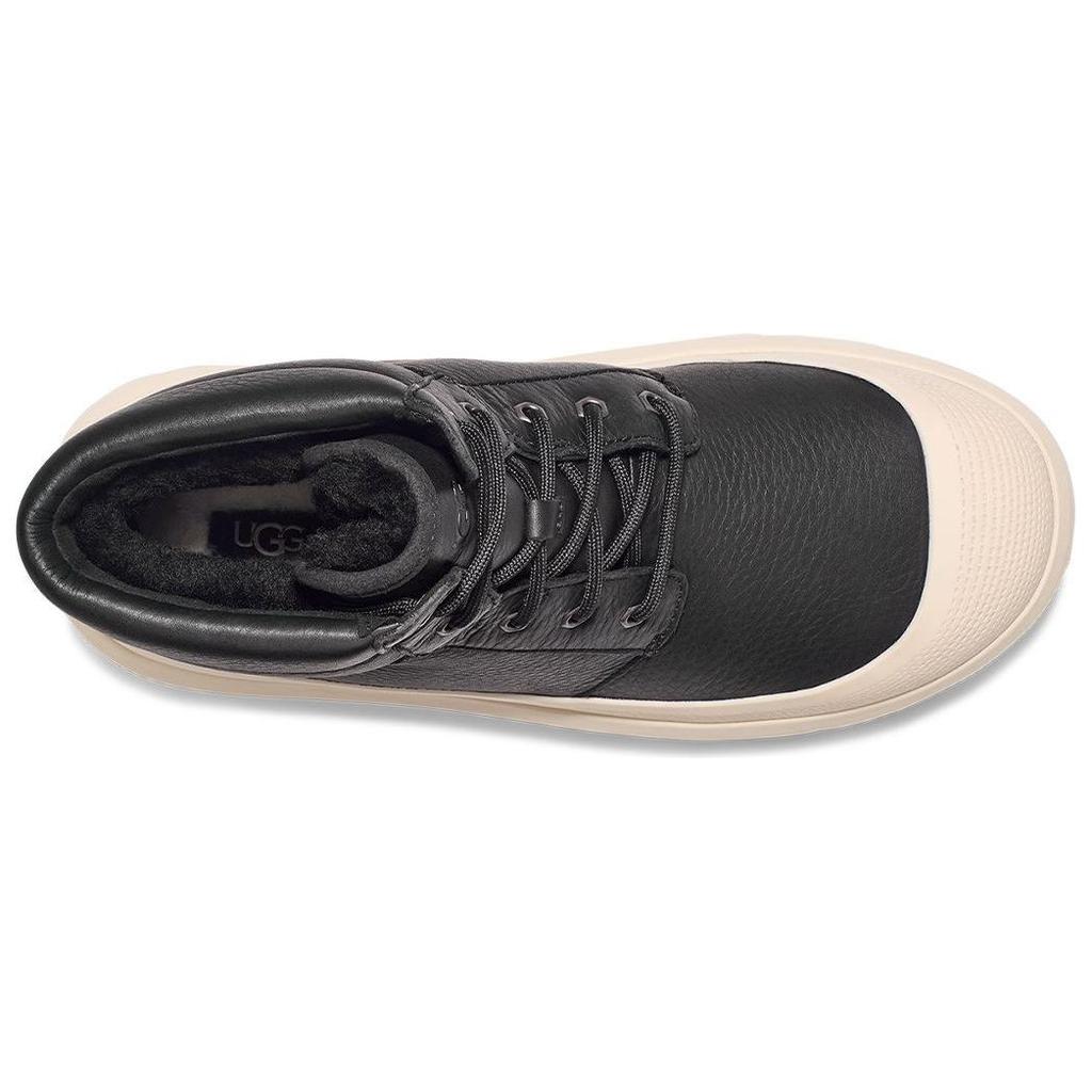 UGG Круглый носок плоские универсальные удобные короткие зимние ботинки мужские ботинки черные березовые 1158208-BCKBR