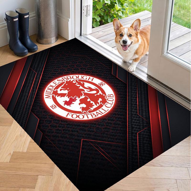 Soft Floor Carpet Middlesbrough Pattern Area Rug Decorative Mat For Home Room Decoration