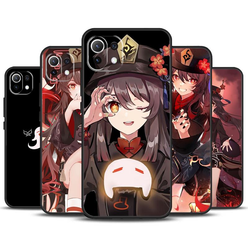 Чехол Genshin Impact Ху Тао для Xiaomi 14 Ultra 13 11T 12T 13T Pro 12 Lite POCO X6 Pro X3 X4 X5 M5s M6 F3 F5