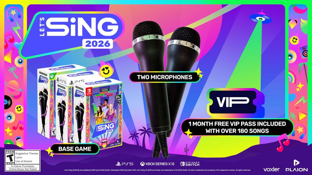 Lets Sing 2026 2 Mics North Switch + (Import Version America) –