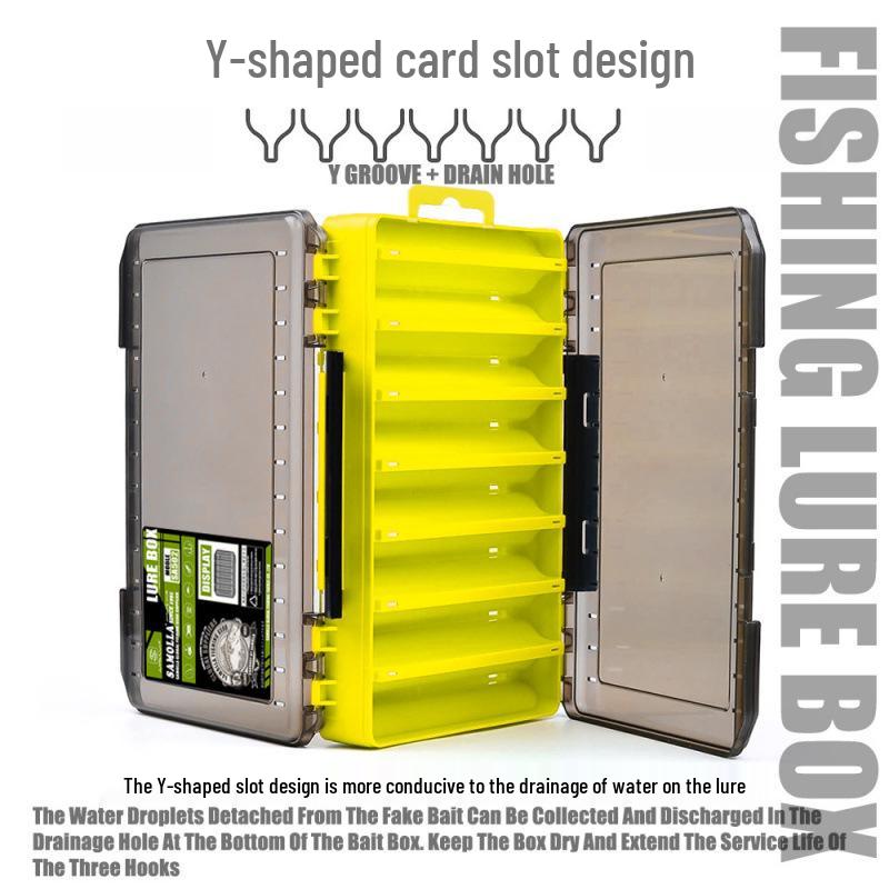 Двухъярусный многофункциональный ящик для хранения рыболовных приманок и мягких приманок