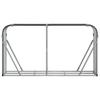 Fireplace Log Storage Rack Anthracite Grey 180 x 45 x 100 cm Galvanized Steel