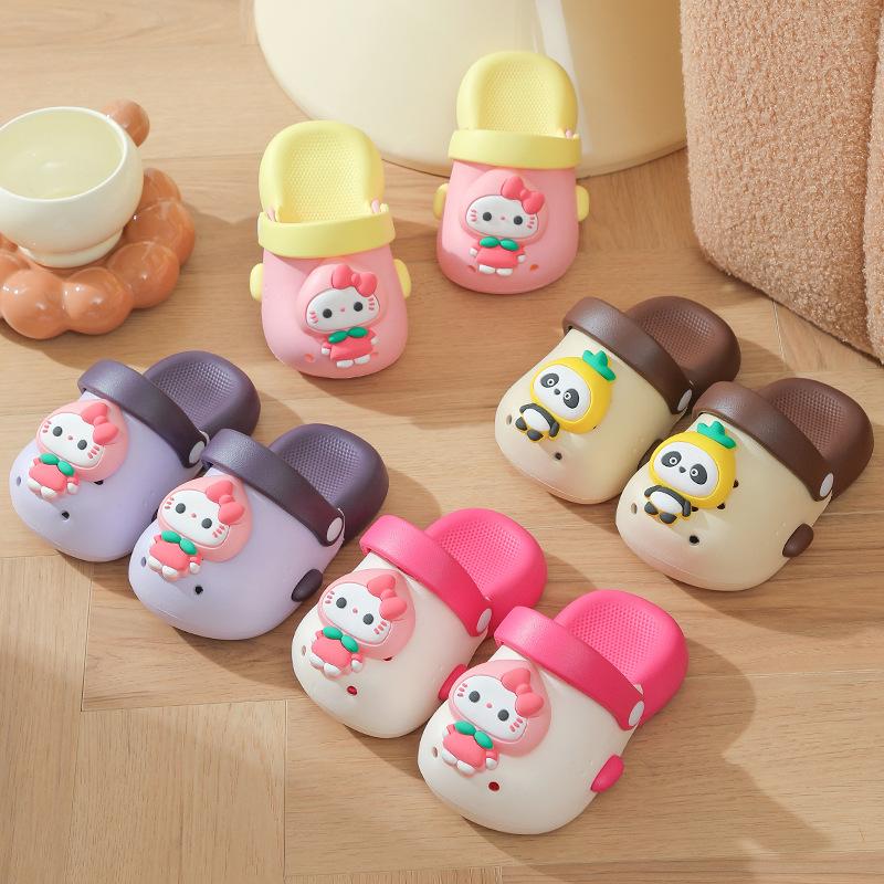 Kids Summer Non Slip Lightweight Clogs Cute Soft Sole Indoor Outdoor Sandals Boys Girls Funny Home Slippers