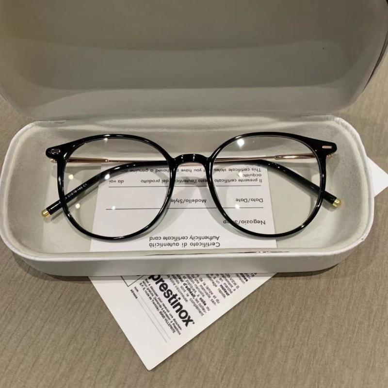 3Pcs Round Glasses Frame Myopia Women Prescription Eyeglasses Anti-Blue Light Ultra-Light Fashion Eyewears