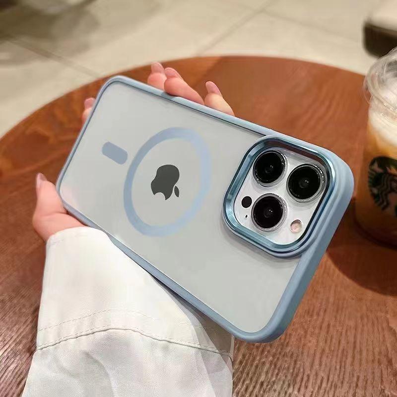 Подходит для Apple 17promax магнитный чехол для мобильного телефона iPhone16 золотой щит всесторонний противоударный 15 защитный чехол прозрачный с воздухом